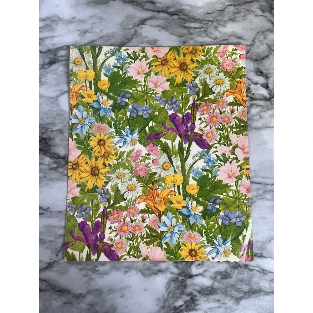 Current Vtg Gift Wrap Set Of 4 24 X 30, Monarch Butterflies, Flowers‎